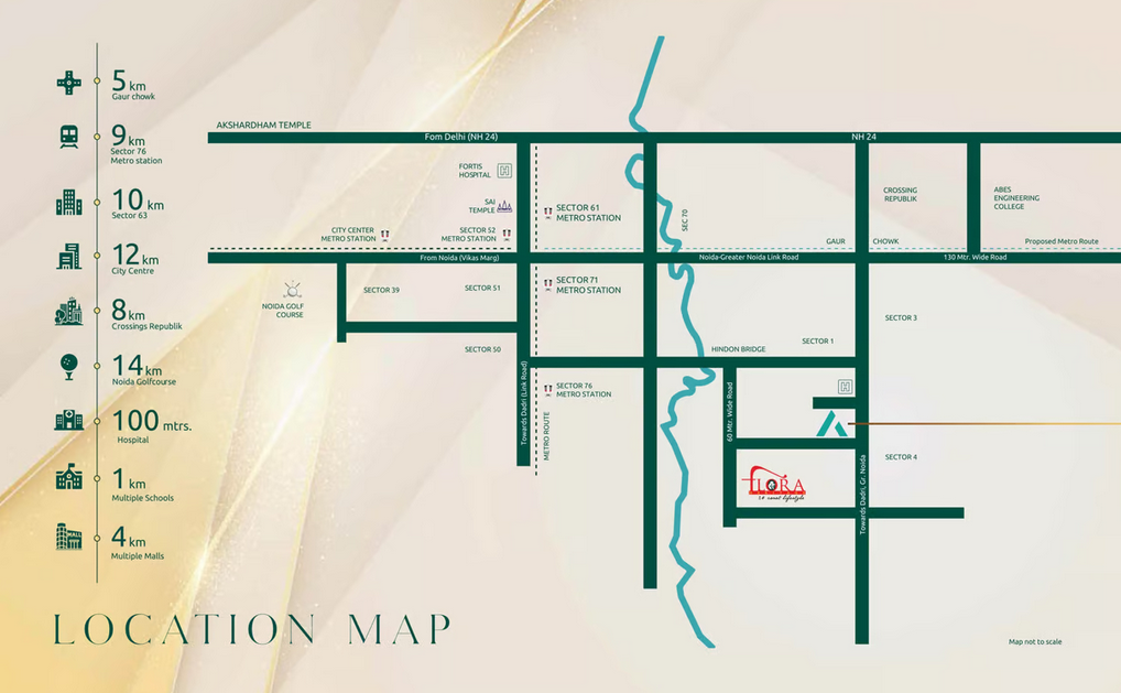 Vrinda Heritage Route Map